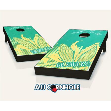 MKF COLLECTION BY MIA K. FARROW Oh Shucks Theme Cornhole Set with Bags - 8 x 24 x 48 in. 107-OhShucks